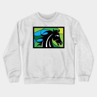 Horse Silhouette Crewneck Sweatshirt